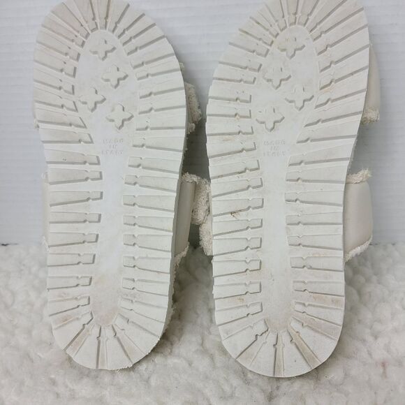 Gia Borghini x Pernille Teisbaek Womens Size 7.5 Off-White Double Strap Sandals - Picture 9 of 9